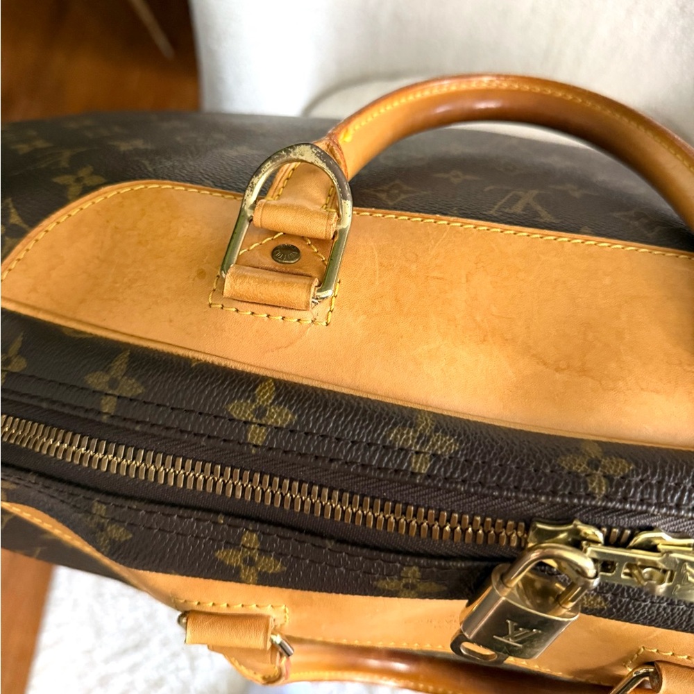 Authentic Louis Vuitton Alizé travel bag M41393 brown monogram LV canvas unisex - Picture 7 of 16